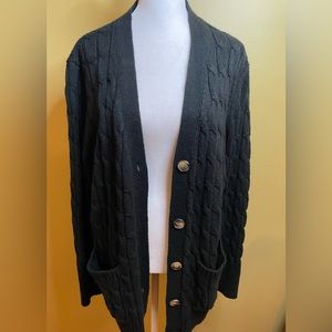 Cardigan- Black Button Up N w/o Tags -2X